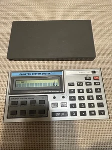 Sharp PC-1270 Vintage Pocket Computer W/ Carleton Custom Quoter ROM Card - Picture 1 of 7