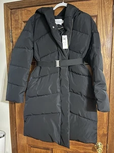 REBECCA MINKOFF Damen Steppjacke Longline mit Gürtel - Größe: M - Bild 1 von 5