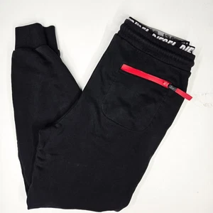 Diesel Hose Herren Große L Schwarz Sportlich Tapered Elastischer Bund Jogger Sweatpants - Bild 1 von 7