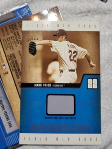 2003 FLAIR SWEET SWATCH OVER SIZED CARD MP-SSJ MARK PRIOR 065/150 - Picture 1 of 2