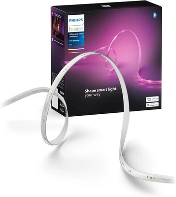 Philips Hue Lightstrip Solo 5m LED Streifen Basis Set RGBWW Bluetooth Netzteil - Bild 1 von 4