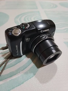 Canon PowerShot SX120 IS Digital Camera Black 10.0 MP 3.0" LCD 10x Zoom Tested - Picture 1 of 6