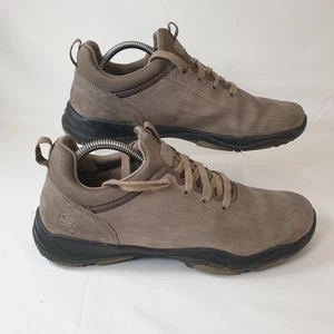 Skechers Mens Larson Raxton Beige Suede Lace Up Shoes 65166 UK Size 9 EU 43 - Picture 1 of 17