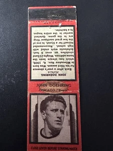 1937 Diamond Matchbook Match Football John Doehring - rot - Bild 1 von 3
