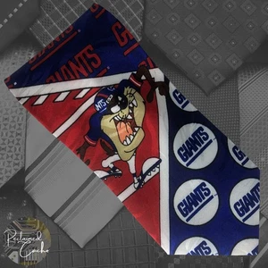 VTG Molto Mens NFL New York Giants Tasmanian Devil Sylvester Necktie Novelty Tie - Picture 1 of 8
