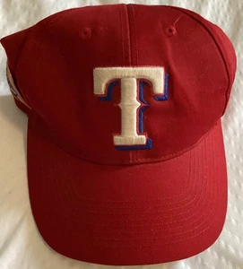 OC Sports MLB Texas Rangers Big Logo Cap Erwachsene verstellbar rot Mütze - Bild 1 von 6