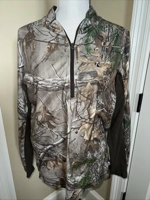 Rocky 1/4 Zip Pullover Mens Size M Scent IQ Mossy Oak Camouflage Lightweight - Image 1 of 4