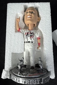 MIKE TROUT SIGNED BOBBLEHEAD SGA ANGELS THE CYCLE PSA/DNA - Picture 1 of 8