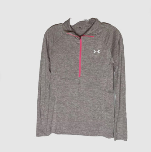 VETEMENTS Giacca Pull Over Under Armour Grigio Rosa Leggera S