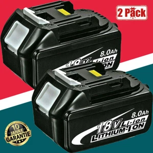 2X Batería de repuesto original 18V para Makita BL1860 8AH Li-Ion BL1850 LXT BL1830 BL1840 - Imagen 1 de 14