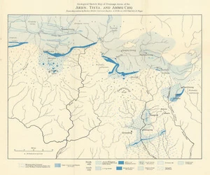 Geological Sketch Map of the Arun, Tista & Amu Chu drainage areas. Everest 1934 - Picture 1 of 1