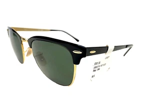 Ray-Ban Rb3716 187 Black On Gold Browline Eyeglasses Frames Needs Lens 51-21-145 - Picture 1 of 4