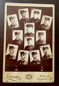 1890 Police Photo Augusta, ME Men Named on Back - Check for Your Relatives