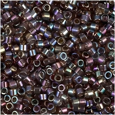 Cuentas de semillas Miyuki Delica tamaño 11/0 bronce transparente AB 7 gramos tubo DB180 Foto 1 de 4