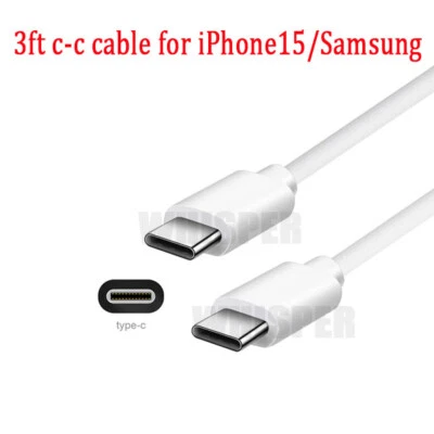 Cable cargador rápido tipo C carga datos cable iPhone 16 15 Pro Max Plus USB-A Foto 1 de 4