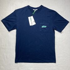 Prince vs Zara embroidered pocket t-shirt blue S NWT tennis