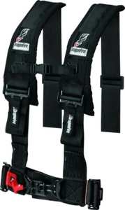 DragonFire Black 3" Buckle H-Style 4 Point Harness Restraint SXS Models 521271 - Picture 1 of 1