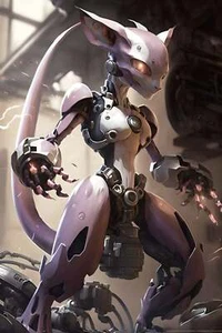 Legendary Mewtwo: A Pokémon Portrait Wall Art - Picture 1 of 7