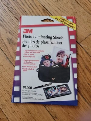 NEW 3M Photo Laminating Sheets 5 Two-Sided For Items up to 4 x 6 in PL900 - Image 1 of 2
