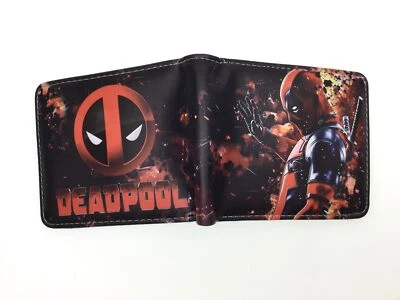 NEW Deadpool & Wolverine BFF Cartoon Purse ID Credit Card Holder Leather wallet - Image 1 of 4