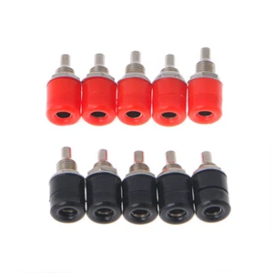 10 Pcs Female Banana Plug 4mm Socket Connector Amplifier Binding Post Terminal - Picture 1 of 6