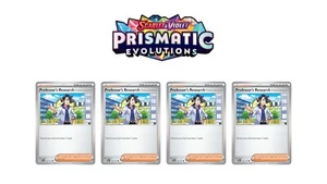 Pokemon Prismatic Evolutions Professor's Research Juego de Lámina Inversa #125 - Imagen 1 de 1