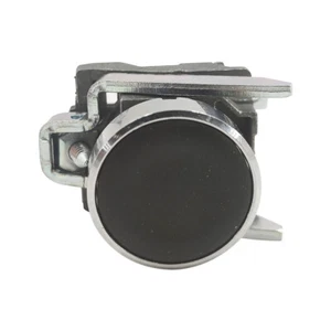 XB4BA21 Push button metal XB4,black 22mm spring return unmarked 1NO XB4-BA21 NEW - Picture 1 of 6