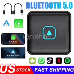 Wireless CarPlay AI Box Android Auto Adapter WIFI Converter w/ Netflix YouTube - Foto 1 di 13
