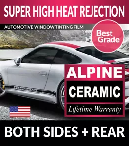 ALPINE PRECUT AUTO WINDOW TINTING TINT FILM FOR FORD F-150 SUPER CREW 15-25 - Picture 1 of 1