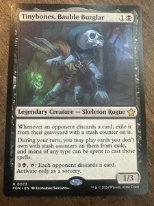 x1 Tinybones, Bauble Burglar FDN Foundations MTG 72 RARE M/NM 1x - Picture 1 of 2