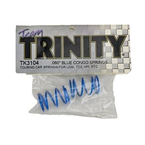 Resortes para turismos vintage Team Trinity TK3104 0,60" azul Congo Losi HPI TC3 TC4 - Imagen 1 de 2