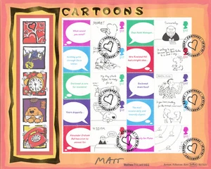 (74231) Benham MATT PRITCHARD SIGNED Cartoons GB FDC Lover Salisbury 2005 - Picture 1 of 2