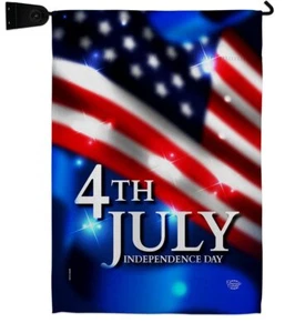 July 4th Garden Flag Set Maillbox Holder Patriotic Fourth of Independence Day... - Picture 1 of 12