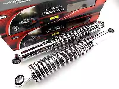 SUZUKI TM250 365mm JBS CHROME REAR SHOCK ABSORBERS EYE TO EYE - Image 1 of 4