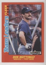 1988 Fleer Kay Bee Toys Team Leaders Box Sets Don Mattingly #19