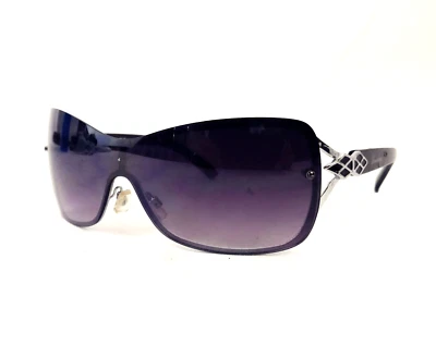 Union Bay Sunglasses Adult Black Shield/Wrap Gradient Lens Sun Glasses U471 SLV - Image 1 of 4