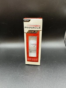 Pinnacle Gold - 3 Golf Balls No 1 NEW Multiple Myeloma Research Tournament - Picture 1 of 3