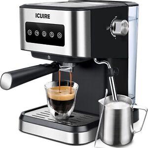 20Bar Espresso Machine Coffee Maker 1050W  Foaming Milk Frother 1.5L Water Tank