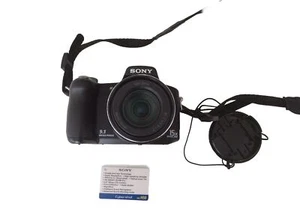 Sony Cyber-shot DSC-H50 9.1MP Digital Camera Black Face Detection Smile Shutter - Picture 1 of 10