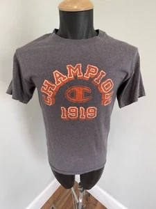 Champion 1919 Mens Sz Sm Graphic T-Shirt Gray T-Shirt Crew Neck - Picture 1 of 10