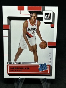 2022 Panini Donruss Rated Purple Press Proof /199 Jabari Walker #249 Rookie NK
