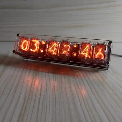 6-bit IN-12 Glow Tube Clock IN12 Nixie Clock Base Not Include Tube DC 5V - Image 1 of 4