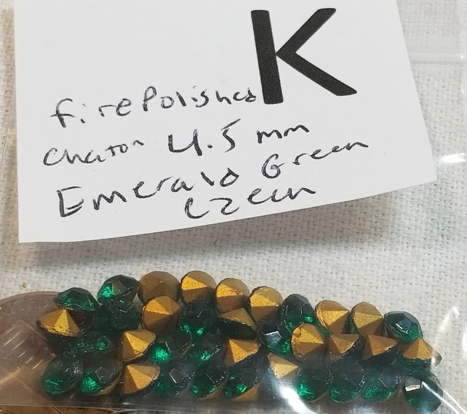 Vtg Crystal 4.5mm Rhinestone Point Back Czech Germany Jewelry Craft Repair 2011 - Image 1 of 1