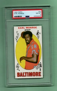 1969 Topps Earl Monroe ROOKIE PSA 8 #80 RC - Bild 1 von 2