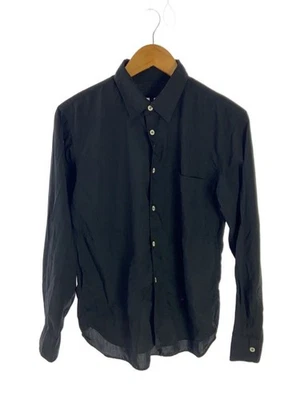 Camisa manga larga COMME des GARCONS HOMME DEUX XS poliéster negra lisa dm b029 Foto 1 de 4