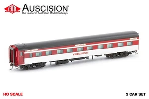 Auscision (SPS-6) The Overland, Regal Red (1978-1989) - 3 Car Pack HO Scale - Picture 1 of 3