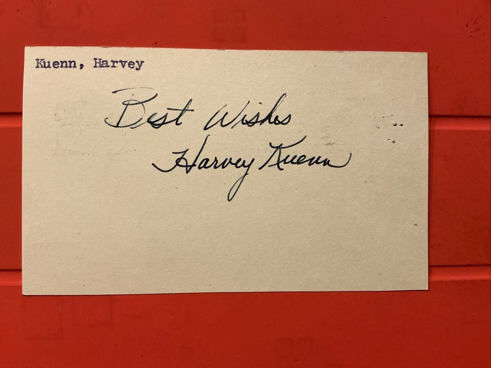 Harvey Kuenn🔥🔥MLB Debut: 1952 Detroit Tigers 🔥🔥AUTOGRAPH  Postcard 🔥🔥🔥 - Image 1 of 2