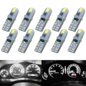 10x T5 3014-2LED 12V Wedge-Dashboard Instrument Panel Light Lamps - Picture 1 of 8
