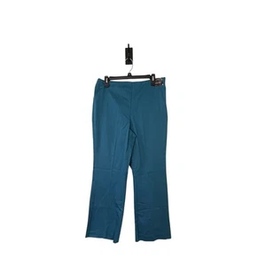 New York & Company 12 Avg Teal Clean Flare Side Zip City Stretch 31x31 - Picture 1 of 5