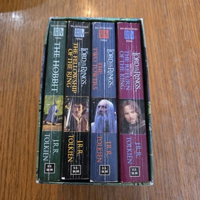 JRR Tolkien Boxed Set The Hobbit & Lord of The Rings Trilogy Del Rey - Image 1 of 4